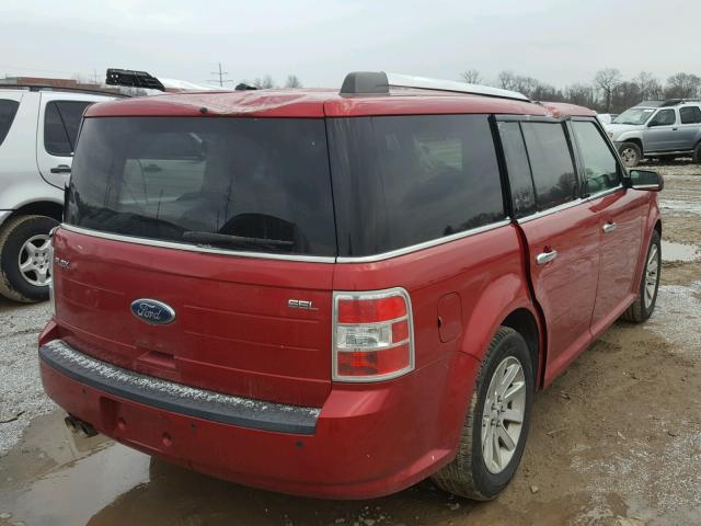 2FMGK5CC2BBD09090 - 2011 FORD FLEX SEL მუქწითელი ფოტო 4