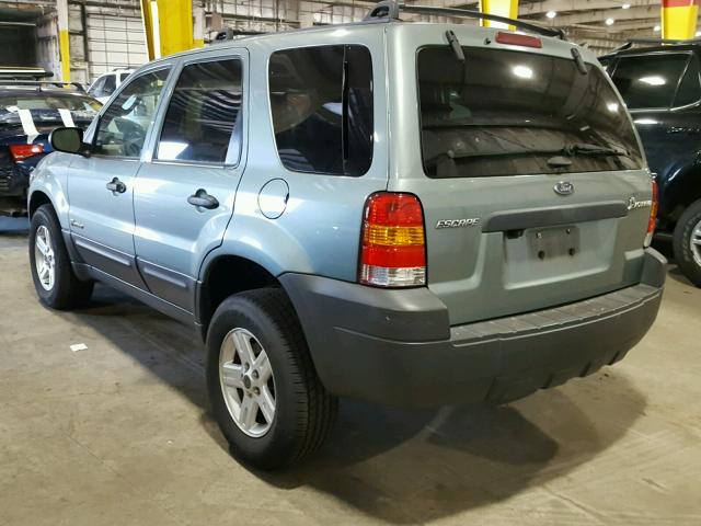 1FMYU95H85KC46019 - 2005 FORD ESCAPE HEV GREEN photo 3