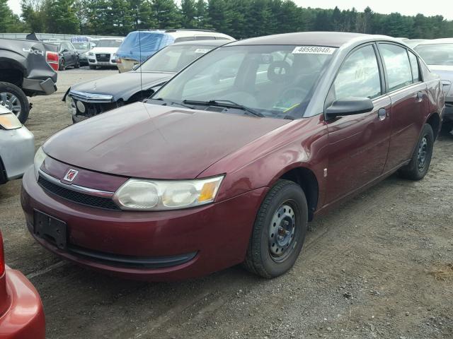 1G8AF52F13Z192444 - 2003 SATURN ION LEVEL BURGUNDY photo 2