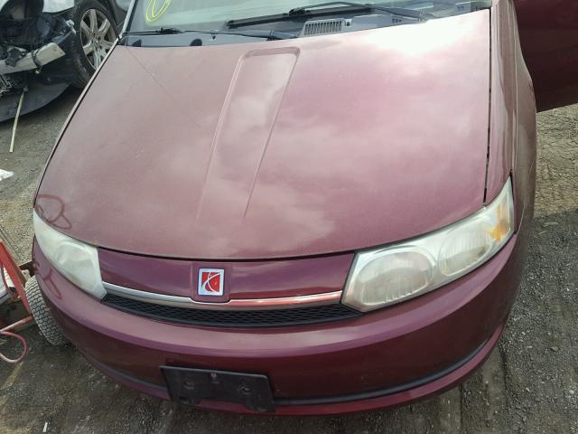 1G8AF52F13Z192444 - 2003 SATURN ION LEVEL BURGUNDY photo 7