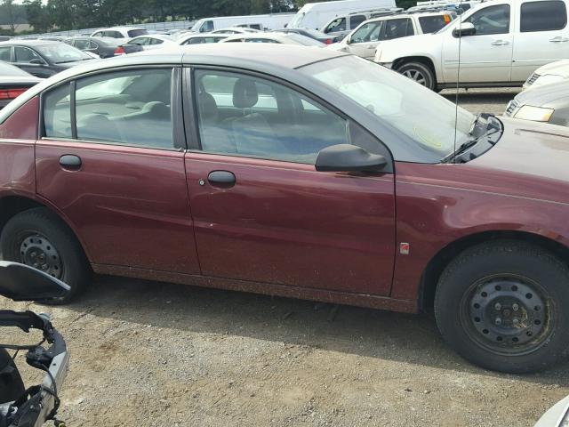 1G8AF52F13Z192444 - 2003 SATURN ION LEVEL BURGUNDY photo 9