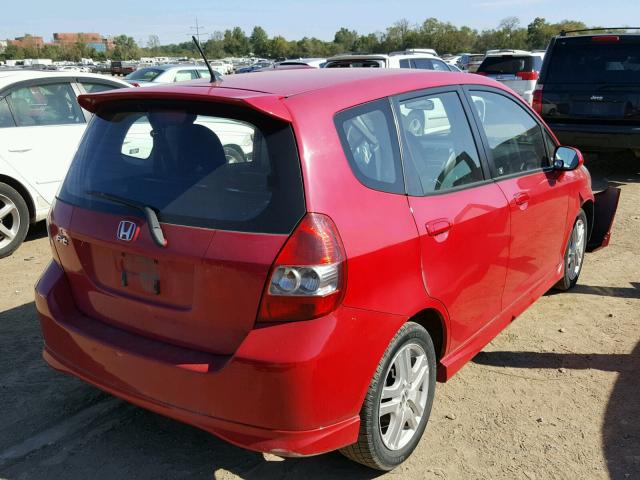 JHMGD38687S013024 - 2007 HONDA FIT S 红色 照片 4