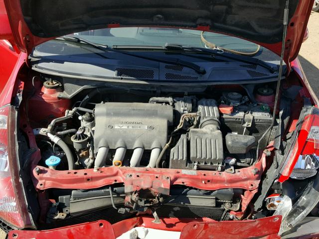 JHMGD38687S013024 - 2007 HONDA FIT S 红色 照片 7