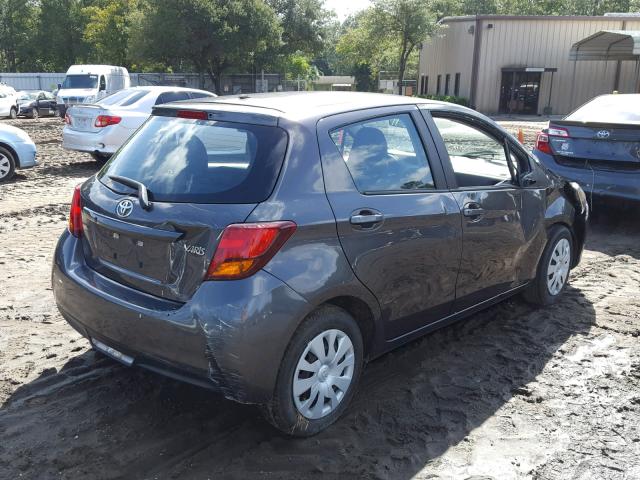 VNKKTUD39HA075756 - 2017 TOYOTA YARIS L GRAY photo 4