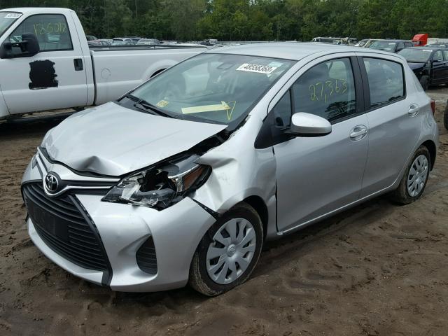 VNKKTUD36HA085726 - 2017 TOYOTA YARIS L SILVER photo 2