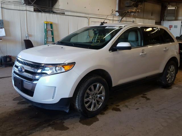 2FMDK3KC4BBB35564 - 2011 FORD EDGE LIMIT WHITE photo 2