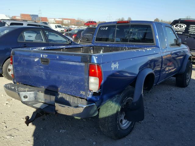 1N6DD26Y2WC310265 - 1998 NISSAN FRONTIER K BLUE photo 4