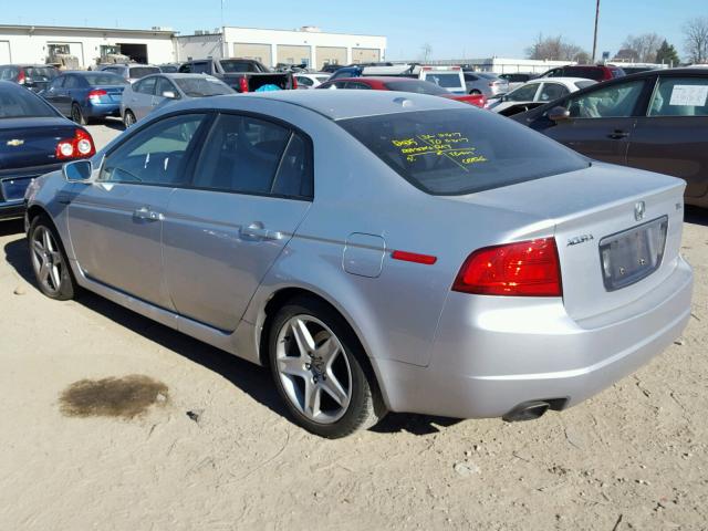 19UUA66245A063518 - 2005 ACURA TL SILVER photo 3