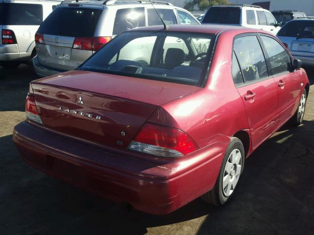 JA3AJ26E92U032875 - 2002 MITSUBISHI LANCER ES RED photo 4