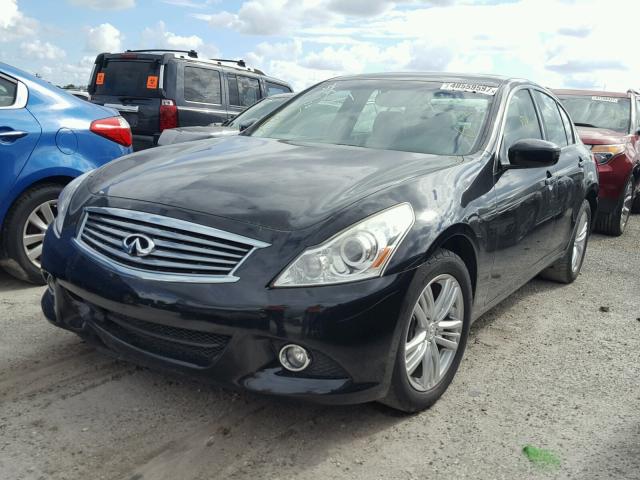 JN1CV6AR2DM760849 - 2013 INFINITI G37 BLACK photo 2