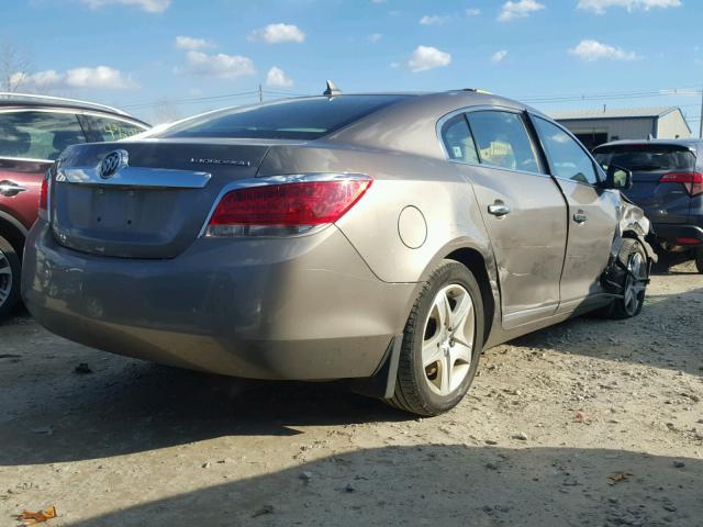 1G4GB5EG0AF173989 - 2010 BUICK LACROSSE C GRAY photo 4