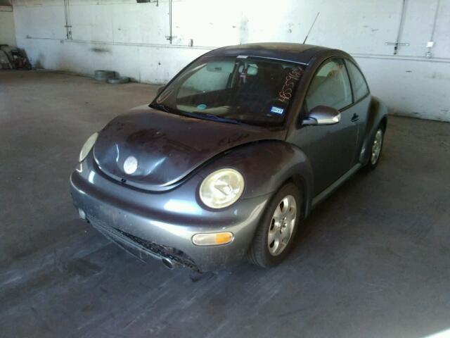 3VWCK21C23M433815 - 2003 VOLKSWAGEN NEW BEETLE ნაცრისფერი ფოტო 2
