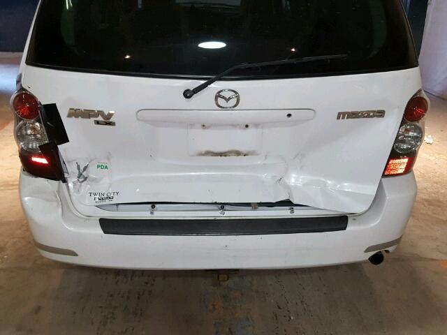 JM3LW28A950536139 - 2005 MAZDA MPV WAGON WHITE photo 10