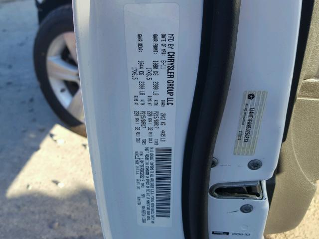 1J4NT1FA9BD260213 - 2011 JEEP COMPASS SP თეთრი ფოტო 10