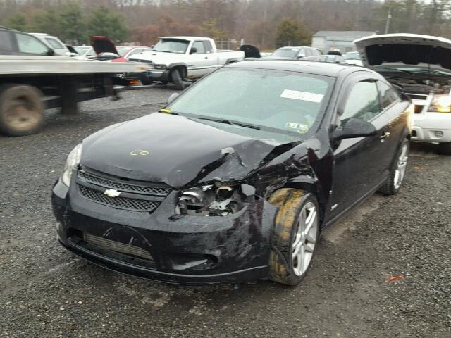 1G1AP18X987308481 - 2008 CHEVROLET COBALT SS BLACK photo 2