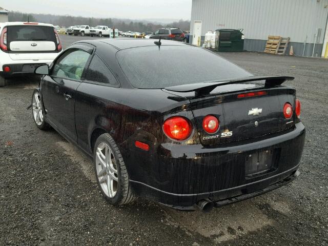 1G1AP18X987308481 - 2008 CHEVROLET COBALT SS BLACK photo 3