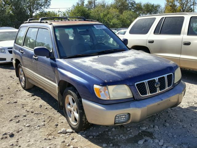JF1SF65551H731191 - 2001 SUBARU FORESTER S BLUE photo 1