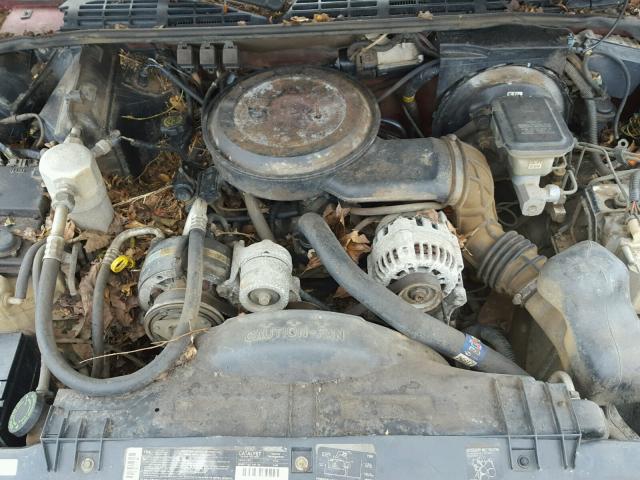 1GCCS14Z5S8164970 - 1995 CHEVROLET S TRUCK S1 BURGUNDY photo 7