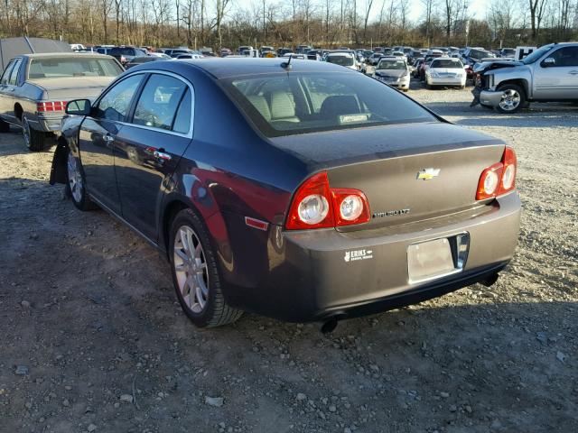 1G1ZE5E70BF184909 - 2011 CHEVROLET MALIBU LTZ CHARCOAL photo 3