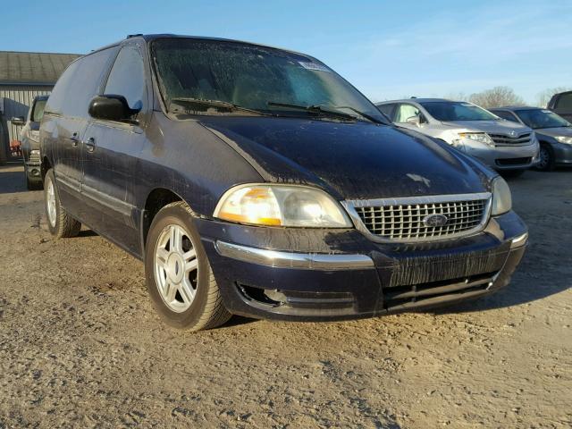 2FMZA52421BB81194 - 2001 FORD WINDSTAR S BLUE photo 1