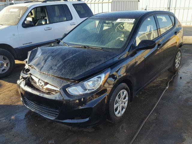 KMHCT5AE0DU109614 - 2013 HYUNDAI ACCENT GLS BLACK photo 2