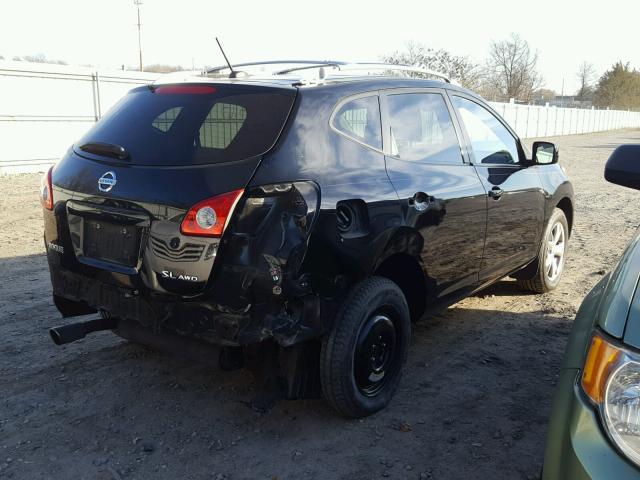 JN8AS58VX8W122051 - 2008 NISSAN ROGUE S BLACK photo 4