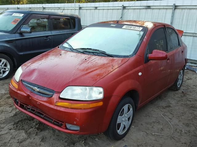 KL1TD56666B667556 - 2006 CHEVROLET AVEO BASE Qırmızı foto 2