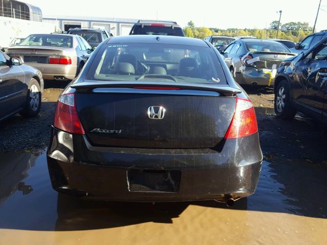 1HGCS11838A010224 - 2008 HONDA ACCORD EXL BLACK photo 9