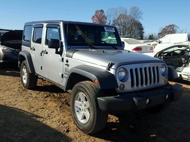 1C4BJWDG5GL118165 - 2016 JEEP WRANGLER U SILVER photo 1