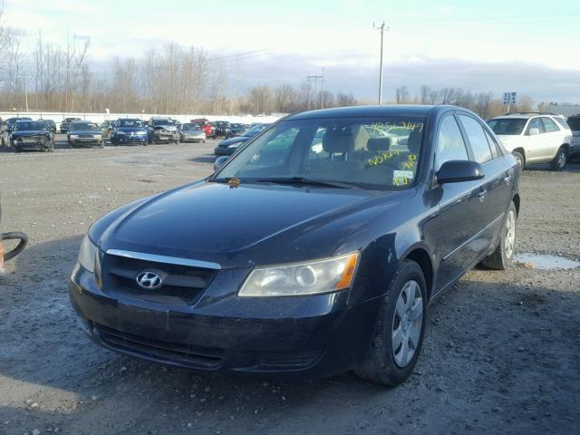 5NPET46C37H268382 - 2007 HYUNDAI SONATA GLS BLUE photo 2