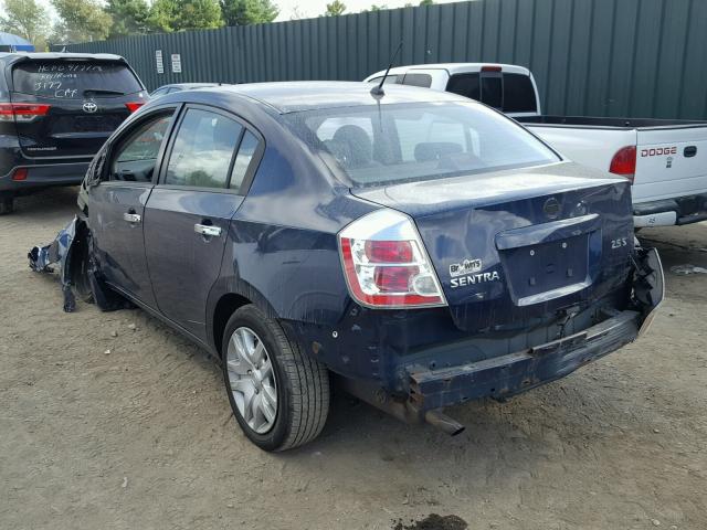 3N1AB61E68L740228 - 2008 NISSAN SENTRA 2.0 BLUE photo 3