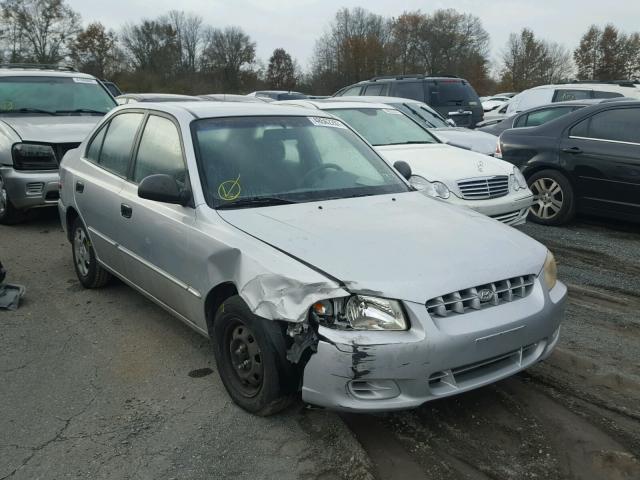 KMHCG45C82U386189 - 2002 HYUNDAI ACCENT GL GRAY photo 1