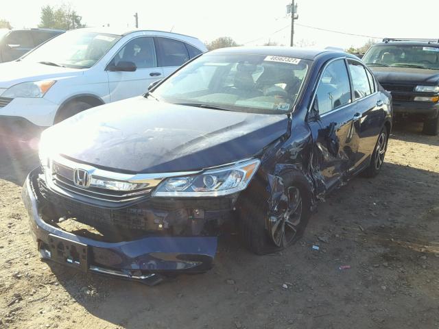 1HGCR2F32HA229139 - 2017 HONDA ACCORD LX BLUE photo 2