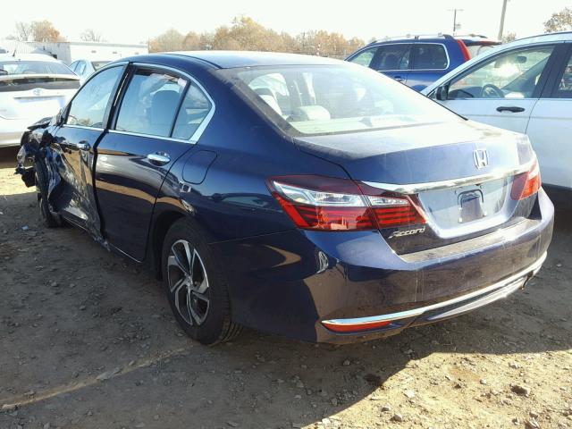 1HGCR2F32HA229139 - 2017 HONDA ACCORD LX BLUE photo 3