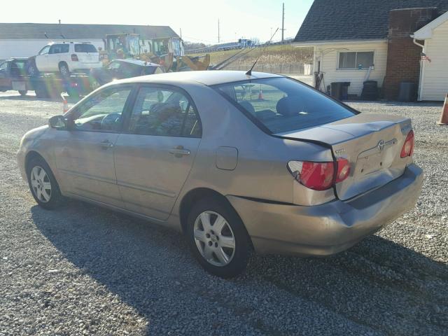 1NXBR30E55Z427441 - 2005 TOYOTA COROLLA CE TAN photo 3