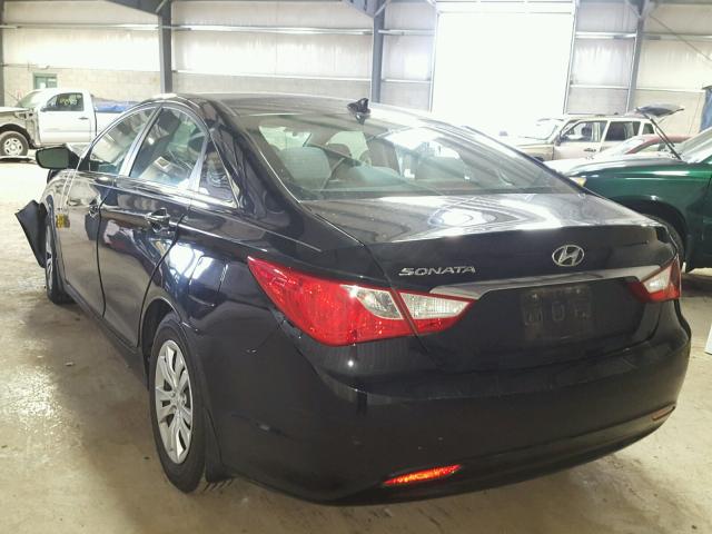 5NPEB4AC2DH565892 - 2013 HYUNDAI SONATA GLS BLACK photo 3