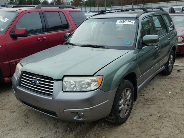 JF1SG67627H704204 - 2007 SUBARU FORESTER 2 GREEN photo 2