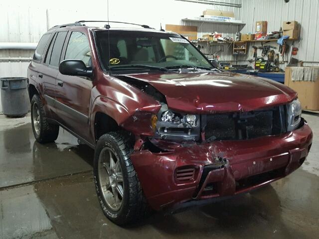 1GNDT13S352282813 - 2005 CHEVROLET TRAILBLAZE BURGUNDY photo 1