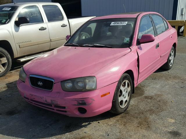 KMHDN45D01U079150 - 2001 HYUNDAI ELANTRA GL PINK photo 2