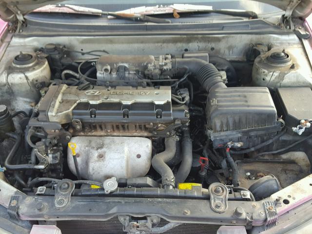 KMHDN45D01U079150 - 2001 HYUNDAI ELANTRA GL PINK photo 7