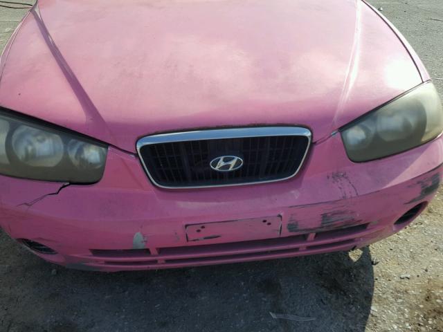 KMHDN45D01U079150 - 2001 HYUNDAI ELANTRA GL PINK photo 9