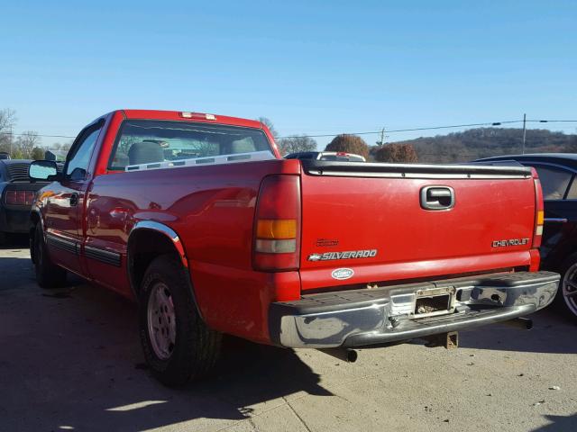 1GCEC14T9XE107729 - 1999 CHEVROLET SILVERADO RED photo 3