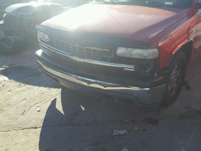 1GCEC14T9XE107729 - 1999 CHEVROLET SILVERADO RED photo 9