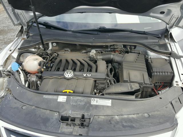 WVWGU7AN4BE729209 - 2011 VOLKSWAGEN CC VR6 4MO SILVER photo 7