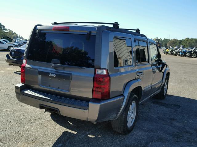 1J8HH48K98C100917 - 2008 JEEP COMMANDER GRAY photo 4