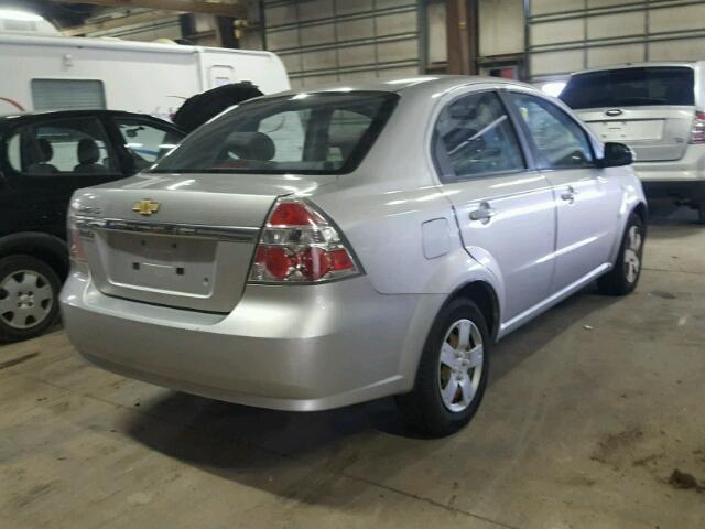 KL1TD56678B010087 - 2008 CHEVROLET AVEO BASE Күміс фото 4