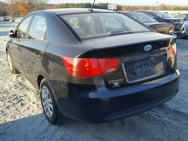 KNAFU4A28A5833021 - 2010 KIA FORTE EX BLACK photo 3