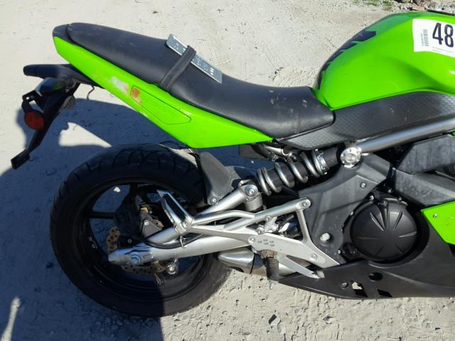 JKAEXEC109DA39516 - 2009 KAWASAKI EX650 C GREEN photo 6