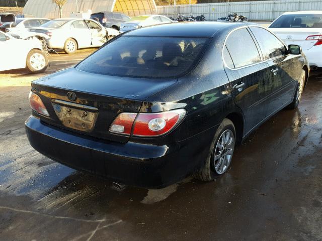 JTHBA30GX45041585 - 2004 LEXUS ES 330 BLACK photo 4