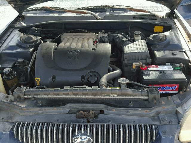 KMHWF35V51A452273 - 2001 HYUNDAI SONATA GLS BLUE photo 7